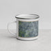 Left View Custom Anderson South Carolina Map Enamel Mug in Afternoon
