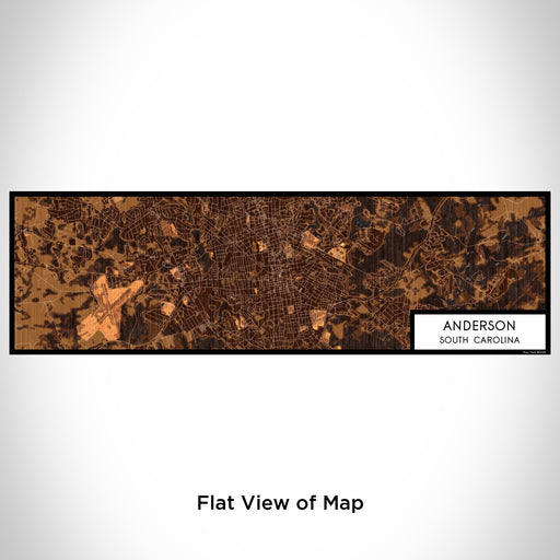 Flat View of Map Custom Anderson South Carolina Map Enamel Mug in Ember