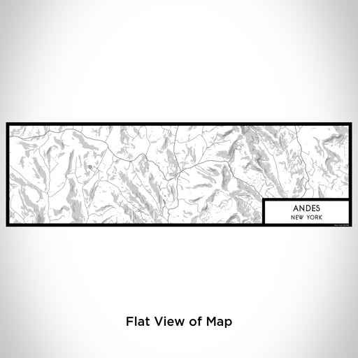 Flat View of Map Custom Andes New York Map Enamel Mug in Classic