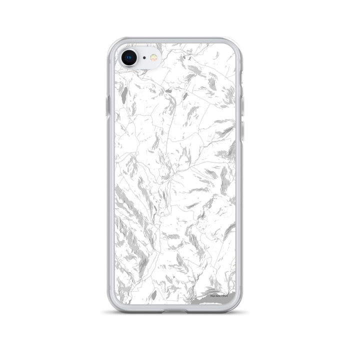 Custom iPhone SE Andes New York Map Phone Case in Classic