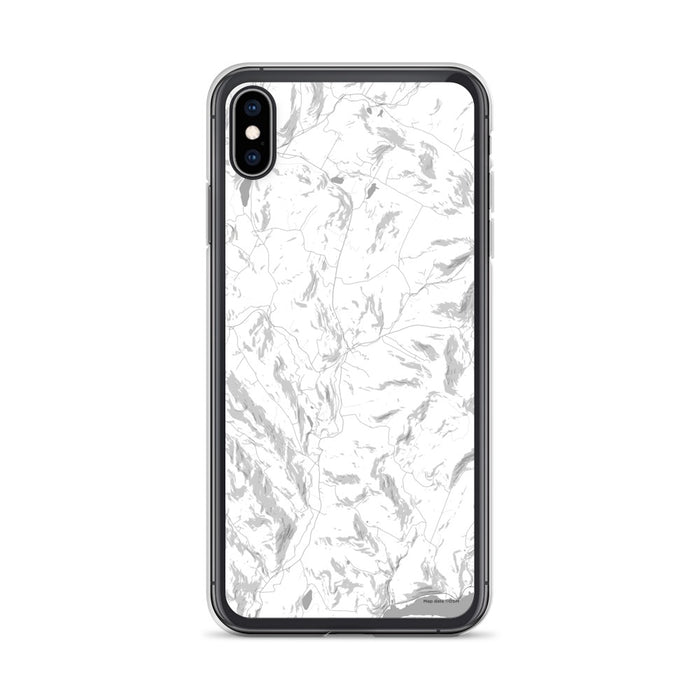 Custom iPhone XS Max Andes New York Map Phone Case in Classic