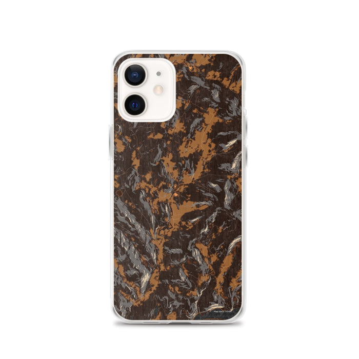 Custom iPhone 12 Andes New York Map Phone Case in Ember