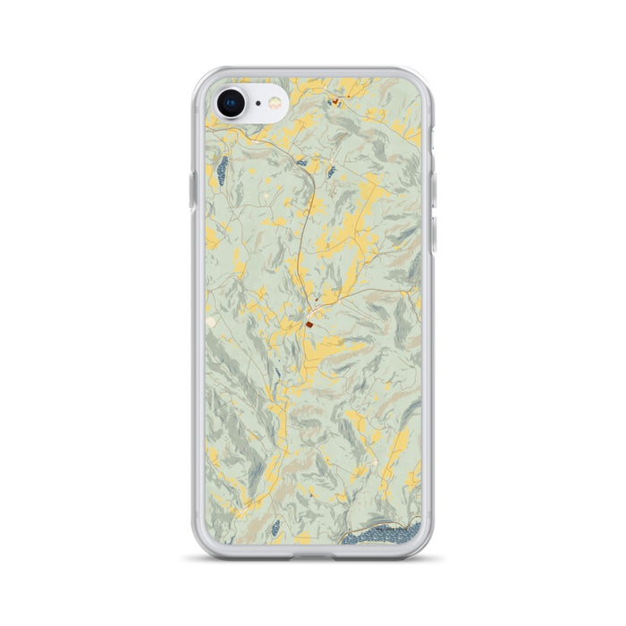 Custom iPhone SE Andes New York Map Phone Case in Woodblock