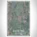 Angel Fire New Mexico Map Print Portrait Orientation in Afternoon Style With Shaded Background