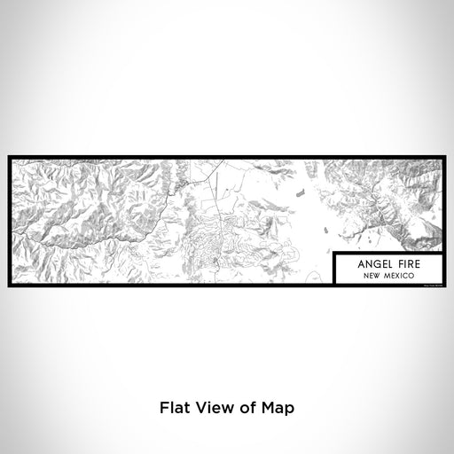 Flat View of Map Custom Angel Fire New Mexico Map Enamel Mug in Classic