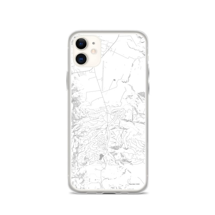 Custom Angel Fire New Mexico Map Phone Case in Classic