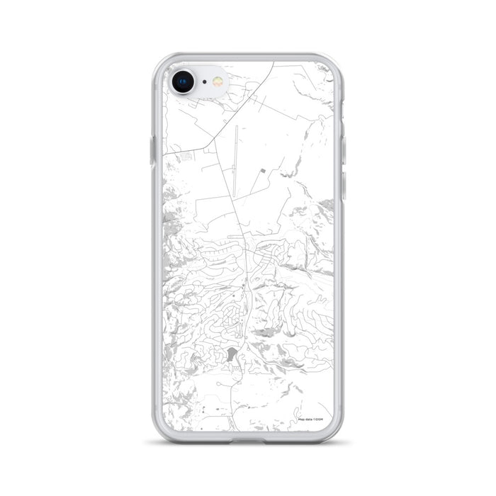 Custom Angel Fire New Mexico Map Phone Case in Classic