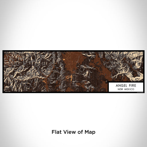 Flat View of Map Custom Angel Fire New Mexico Map Enamel Mug in Ember