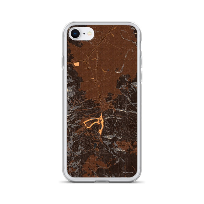 Custom Angel Fire New Mexico Map Phone Case in Ember