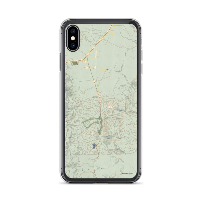 Custom Angel Fire New Mexico Map Phone Case in Woodblock