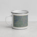 Left View Custom Angostura Lake South Dakota Map Enamel Mug in Afternoon