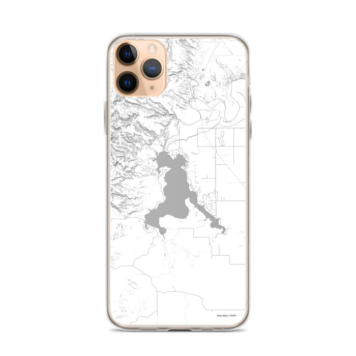 Custom Angostura Lake South Dakota Map Phone Case in Classic