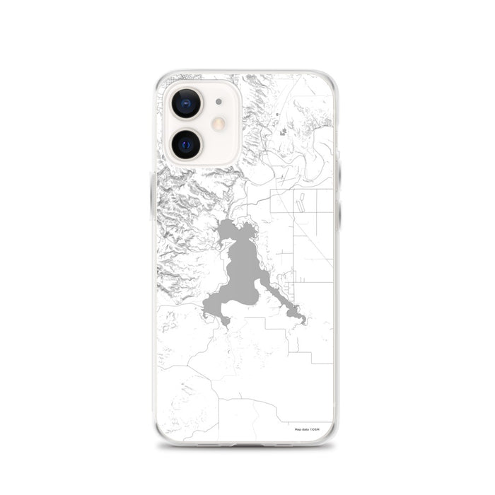 Custom Angostura Lake South Dakota Map iPhone 12 Phone Case in Classic