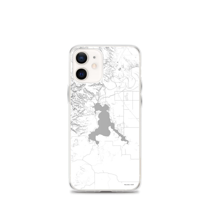 Custom Angostura Lake South Dakota Map iPhone 12 mini Phone Case in Classic