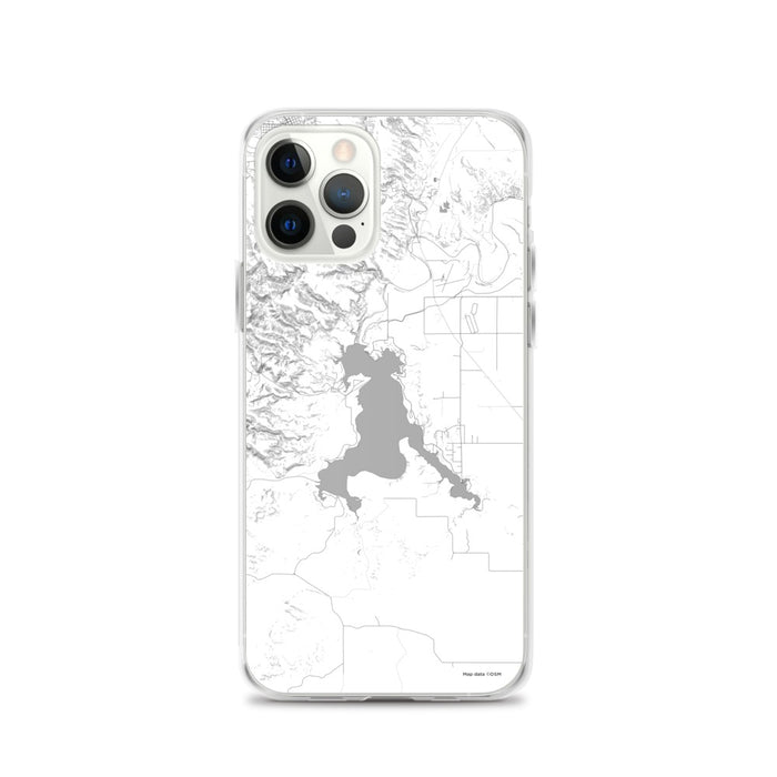 Custom Angostura Lake South Dakota Map iPhone 12 Pro Phone Case in Classic
