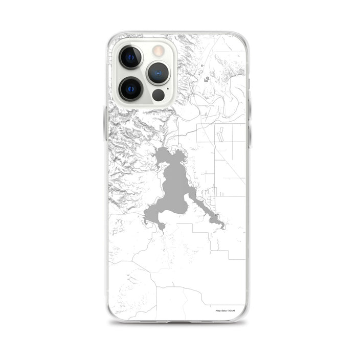 Custom Angostura Lake South Dakota Map iPhone 12 Pro Max Phone Case in Classic
