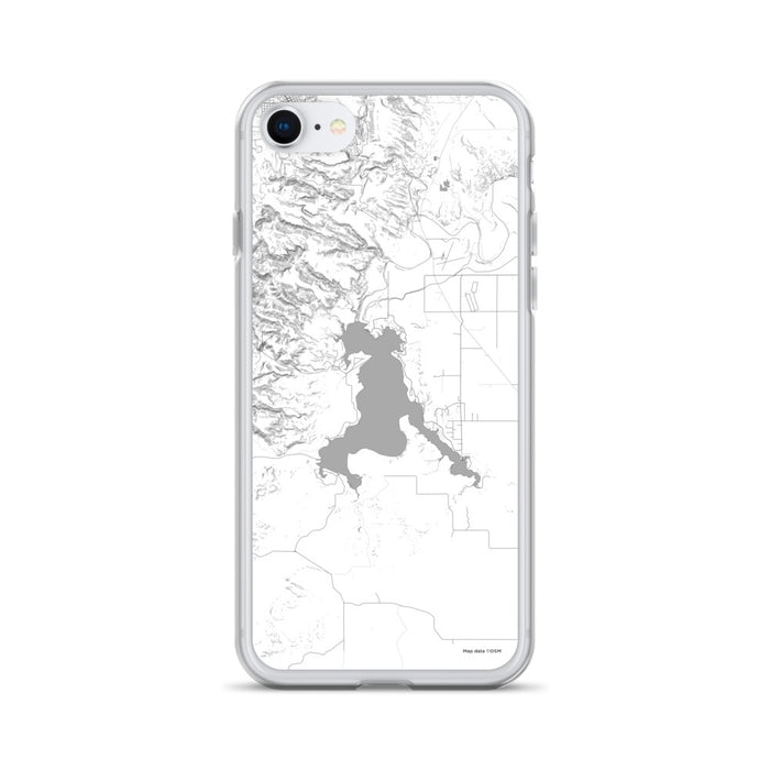 Custom Angostura Lake South Dakota Map iPhone SE Phone Case in Classic