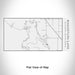 Rendered View of Angostura Lake South Dakota Map Engraving on 17oz Stainless Steel Insulated Cola Bottle in White