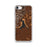 Custom Angostura Lake South Dakota Map iPhone SE Phone Case in Ember