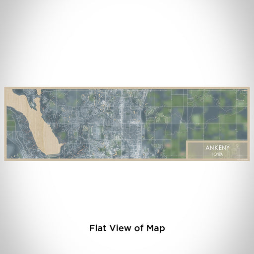 Flat View of Map Custom Ankeny Iowa Map Enamel Mug in Afternoon