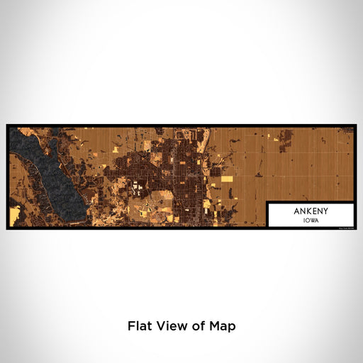 Flat View of Map Custom Ankeny Iowa Map Enamel Mug in Ember