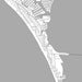 Anna Maria Island Florida Map Print in Classic Style Zoomed In Close Up Showing Details