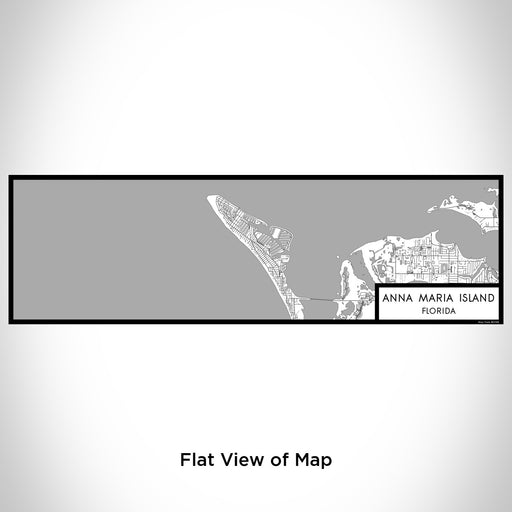 Flat View of Map Custom Anna Maria Island Florida Map Enamel Mug in Classic