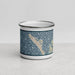 Front View Custom Anna Maria Island Florida Map Enamel Mug in Woodblock