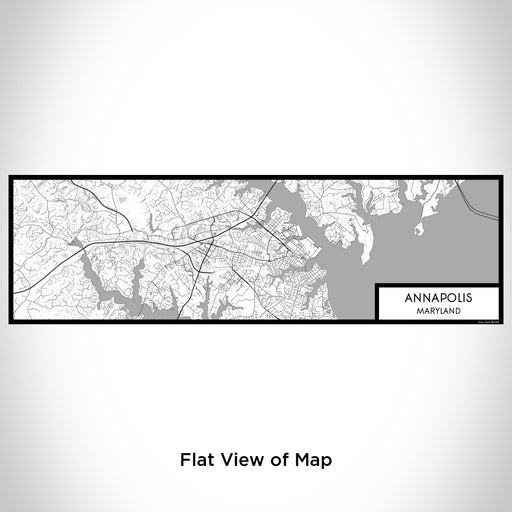 Flat View of Map Custom Annapolis Maryland Map Enamel Mug in Classic