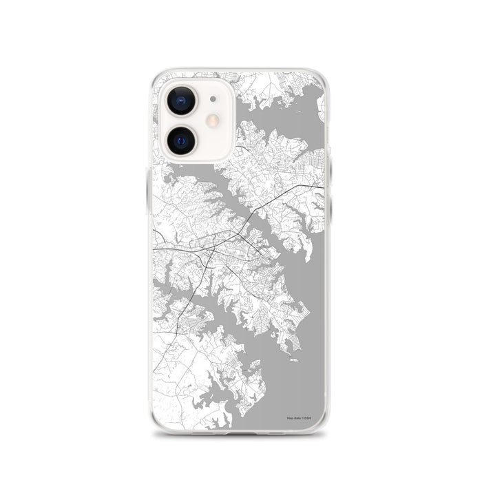 Custom Annapolis Maryland Map iPhone 12 Phone Case in Classic