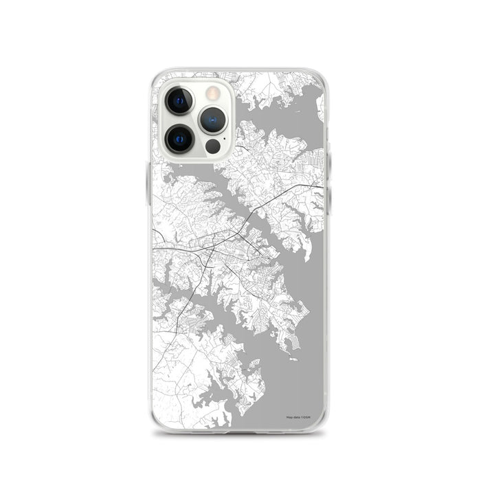 Custom Annapolis Maryland Map iPhone 12 Pro Phone Case in Classic