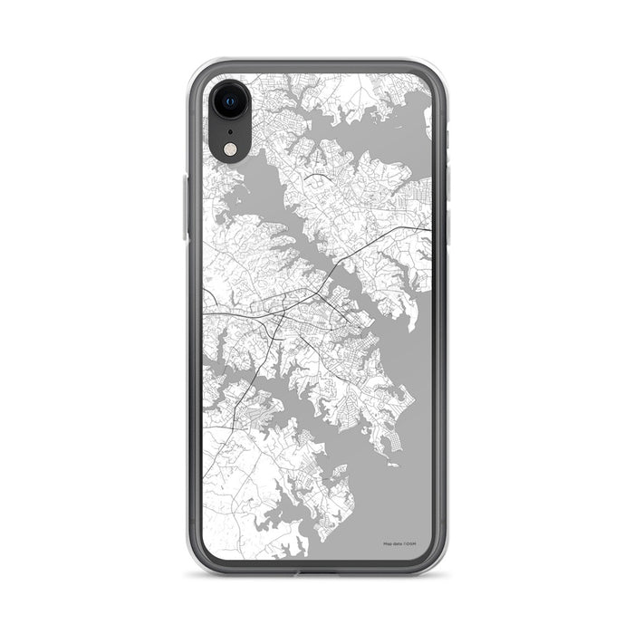 Custom Annapolis Maryland Map Phone Case in Classic