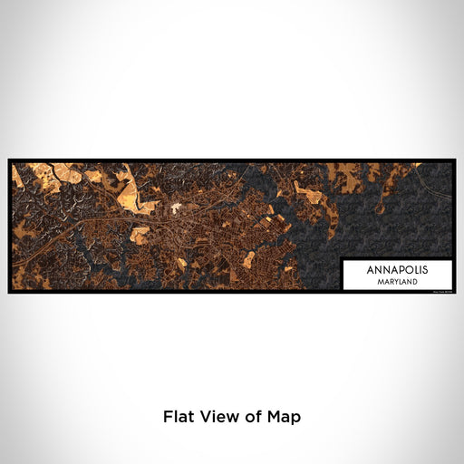 Flat View of Map Custom Annapolis Maryland Map Enamel Mug in Ember