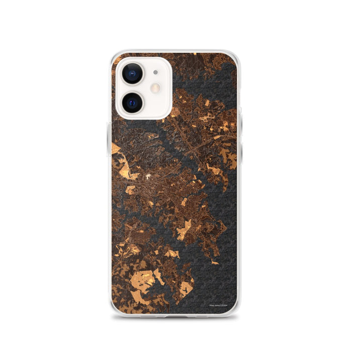 Custom Annapolis Maryland Map iPhone 12 Phone Case in Ember