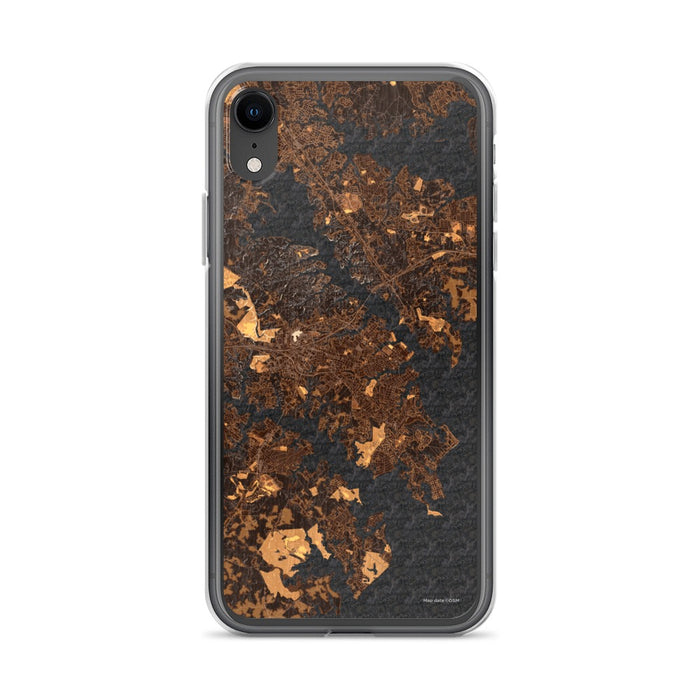 Custom Annapolis Maryland Map Phone Case in Ember