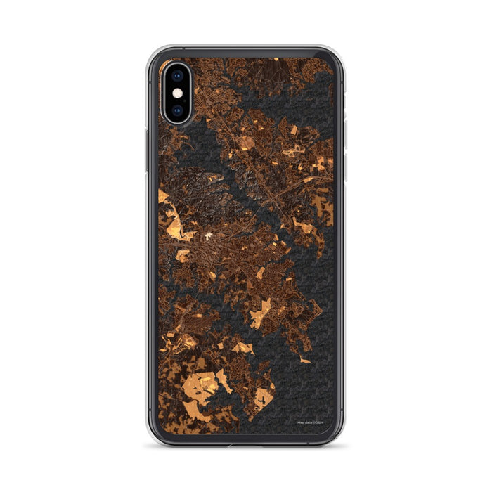 Custom Annapolis Maryland Map Phone Case in Ember