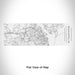 Rendered View of Annapolis Maryland Map Engraving on 10oz Stainless Steel Insulated Cup with Sliding Lid in White