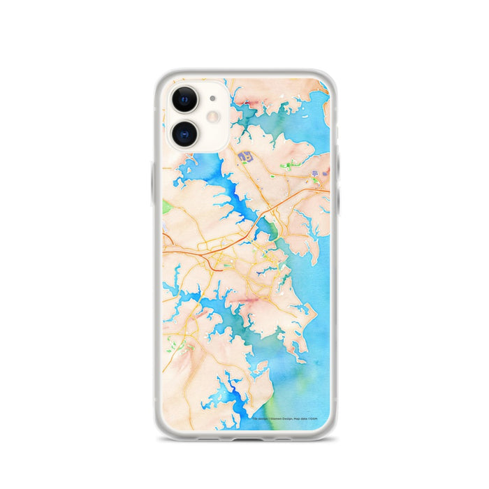 Custom Annapolis Maryland Map Phone Case in Watercolor