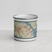 Front View Custom Annapolis Maryland Map Enamel Mug in Woodblock