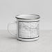 Left View Custom Ann Arbor Michigan Map Enamel Mug in Classic
