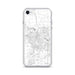 Custom Ann Arbor Michigan Map iPhone SE Phone Case in Classic