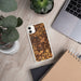 Custom Ann Arbor Michigan Map Phone Case in Ember