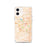 Custom Ann Arbor Michigan Map iPhone 12 Phone Case in Watercolor