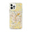 Custom Ann Arbor Michigan Map iPhone 12 Pro Max Phone Case in Woodblock