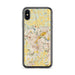 Custom Ann Arbor Michigan Map Phone Case in Woodblock