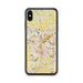 Custom Ann Arbor Michigan Map Phone Case in Woodblock