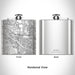 Rendered View of Anoka Minnesota Map Engraving on 6oz Stainless Steel Flask