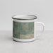 Right View Custom Anson Texas Map Enamel Mug in Afternoon