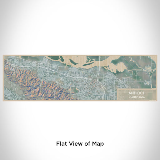 Flat View of Map Custom Antioch California Map Enamel Mug in Afternoon