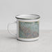 Left View Custom Antioch California Map Enamel Mug in Afternoon